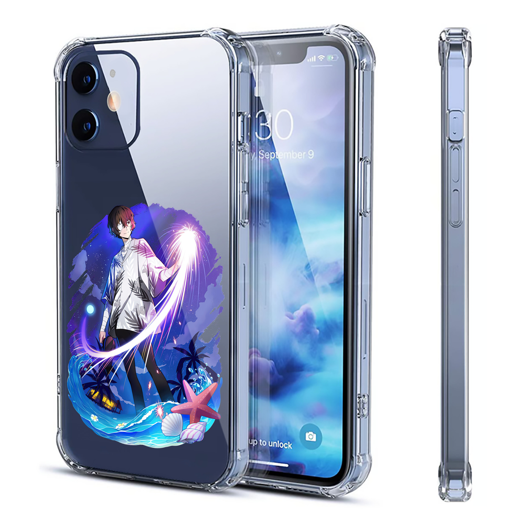 （画像用） 文豪ストレイドッグス Bungo Stray Dogs 【iPhone 12シリーズ対応】透明スマホケース（クリアソフトケース）